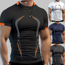 Laden Sie das Bild in den Galerie-Viewer, Sommer-Fitness-T-Shirt Für Herren