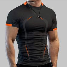 Laden Sie das Bild in den Galerie-Viewer, Sommer-Fitness-T-Shirt Für Herren
