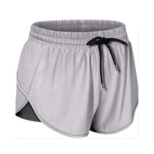 Laden Sie das Bild in den Galerie-Viewer, Sommer Zweilagige Trainingsshorts Mit Kordelzug