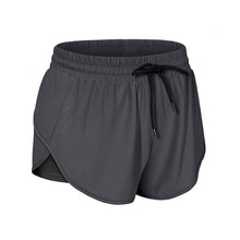 Laden Sie das Bild in den Galerie-Viewer, Sommer Zweilagige Trainingsshorts Mit Kordelzug