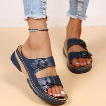 Laden Sie das Bild in den Galerie-Viewer, Stilvolle Lässige Sandalen Mit Flachen Sohlen
