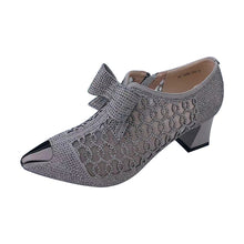 Laden Sie das Bild in den Galerie-Viewer, Stöckelschuhe Aus Mesh Mit Schleife
