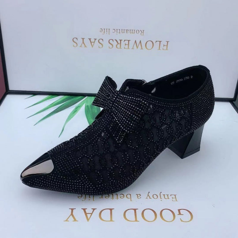 Stöckelschuhe Aus Mesh Mit Schleife