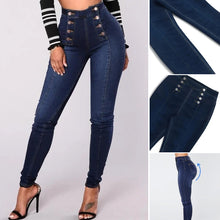 Laden Sie das Bild in den Galerie-Viewer, Stylische Dehnbare Damenjeans