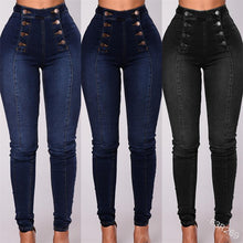 Laden Sie das Bild in den Galerie-Viewer, Stylische Dehnbare Damenjeans