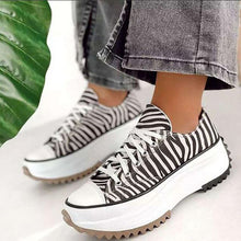 Laden Sie das Bild in den Galerie-Viewer, Stylische Segeltuchschuhe Mit Dicken Sohlen