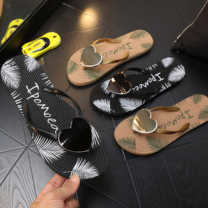 Stylische Sommer Strandsandalen mit Pfirsichherz für  Damen