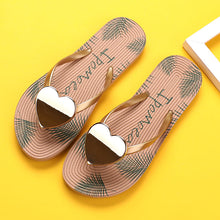 Laden Sie das Bild in den Galerie-Viewer, Stylische Sommer Strandsandalen mit Pfirsichherz für  Damen