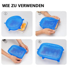 Laden Sie das Bild in den Galerie-Viewer, Silikon-Stretchdeckel, 6STK