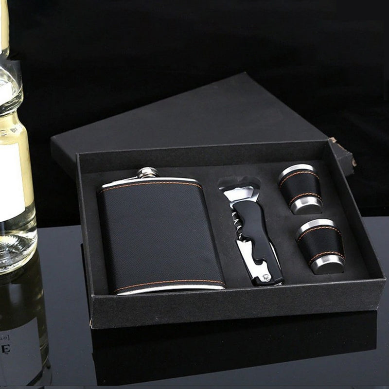 Tragbares Weinflaschenöffner Set aus Edelstahl für den Außenbereich