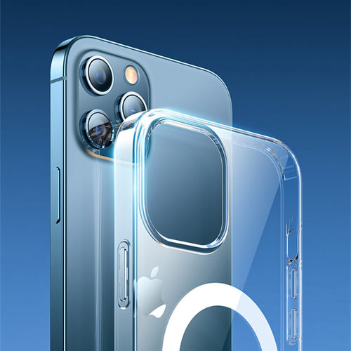 Transparente magnetische kabellose Ladehülle für iPhone