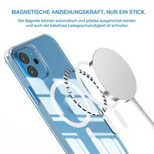 Laden Sie das Bild in den Galerie-Viewer, Transparente magnetische kabellose Ladehülle für iPhone