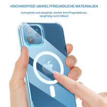 Laden Sie das Bild in den Galerie-Viewer, Transparente magnetische kabellose Ladehülle für iPhone