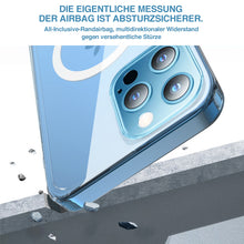 Laden Sie das Bild in den Galerie-Viewer, Transparente magnetische kabellose Ladehülle für iPhone
