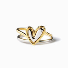 Laden Sie das Bild in den Galerie-Viewer, Unregelmäßiger Herz-Ring