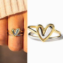 Laden Sie das Bild in den Galerie-Viewer, Unregelmäßiger Herz-Ring