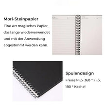 Laden Sie das Bild in den Galerie-Viewer, Verdicktes wasserdichtes und wiederverwendbares Notizbuch