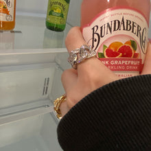 Laden Sie das Bild in den Galerie-Viewer, Verstellbarer modischer einfacher Diamant Kubikzirkonia Ring