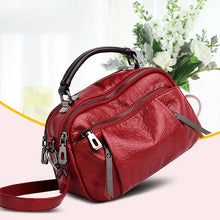 Laden Sie das Bild in den Galerie-Viewer, Vintage Mehrschichtige PU-Handtasche