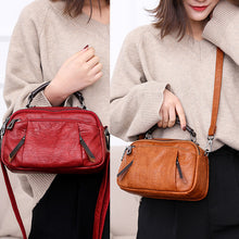 Laden Sie das Bild in den Galerie-Viewer, Vintage Mehrschichtige PU-Handtasche
