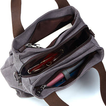 Laden Sie das Bild in den Galerie-Viewer, Vintage Reisetasche Mit Mehreren Fächern