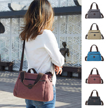 Laden Sie das Bild in den Galerie-Viewer, Vintage Reisetasche Mit Mehreren Fächern