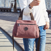 Laden Sie das Bild in den Galerie-Viewer, Vintage Reisetasche Mit Mehreren Fächern