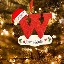 Laden Sie das Bild in den Galerie-Viewer, Weihnachtlicher dekorativer Buchstabenanhänger