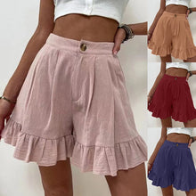 Laden Sie das Bild in den Galerie-Viewer, Damen Sommer Shorts mit hoher Taille