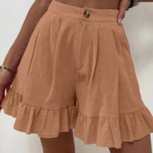 Laden Sie das Bild in den Galerie-Viewer, Damen Sommer Shorts mit hoher Taille