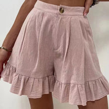Laden Sie das Bild in den Galerie-Viewer, Damen Sommer Shorts mit hoher Taille