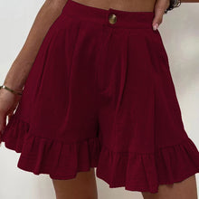 Laden Sie das Bild in den Galerie-Viewer, Damen Sommer Shorts mit hoher Taille