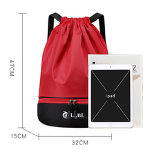 Laden Sie das Bild in den Galerie-Viewer, Wasserdichter Rucksack zur Nass- und Trockentrennung mit Kordelzug