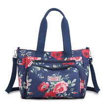 Laden Sie das Bild in den Galerie-Viewer, Damen Handtasche mit großem Fassungsvermögen und Blumenmuster