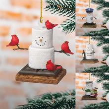 Laden Sie das Bild in den Galerie-Viewer, Kreativer Weihnachtsbaumschmuck Schneemann Anhänger aus Acryl