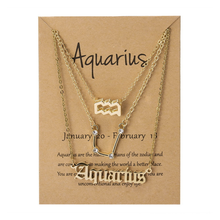 Laden Sie das Bild in den Galerie-Viewer, Sternzeichen Drei-Schicht-Halskette