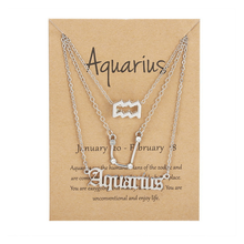 Laden Sie das Bild in den Galerie-Viewer, Sternzeichen Drei-Schicht-Halskette