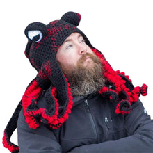 Laden Sie das Bild in den Galerie-Viewer, Lustige Gestrickte Tintenfischmütze