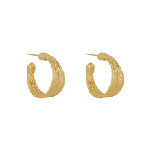 Laden Sie das Bild in den Galerie-Viewer, C-förmige Gebürstete Ohrringe