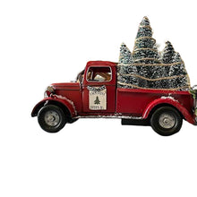 Laden Sie das Bild in den Galerie-Viewer, Roter Bauernhof-LKW Weihnachten Dekorationen