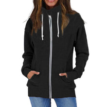 Laden Sie das Bild in den Galerie-Viewer, Fleece-Pullovermantel mit Reißverschluss