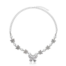 Laden Sie das Bild in den Galerie-Viewer, Gotische Modische Schmetterlings-Perlenkette für Damen