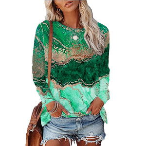 T-Shirt mit mehrfarbigem Aufdruck