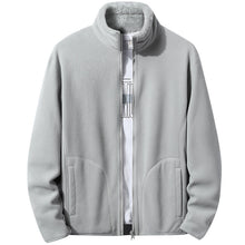 Laden Sie das Bild in den Galerie-Viewer, Wende-Sweatshirt mit Stehkragen aus Fleece