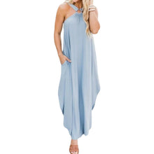 Laden Sie das Bild in den Galerie-Viewer, Damen langes Kleid mit Neckholder
