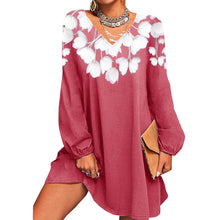 Laden Sie das Bild in den Galerie-Viewer, Sexy bedrucktes Strickkleid für Damen