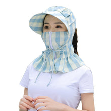 Laden Sie das Bild in den Galerie-Viewer, Sonnenhut mit Fächervisier und langer Krempe