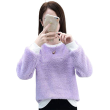 Laden Sie das Bild in den Galerie-Viewer, Einfarbiger Herbst- und Winterpullover für Damen