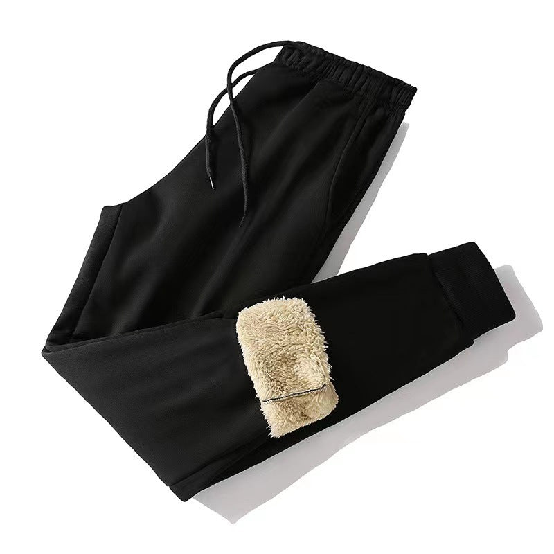 Winterliche Jogginghose mit Sherpa-Futter