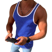 Laden Sie das Bild in den Galerie-Viewer, Gestreiftes lässiges Tanktop für Herren
